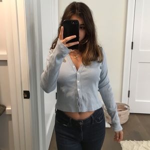 PERIWINKLE BRANDY LONG SLEEVE SWEATER